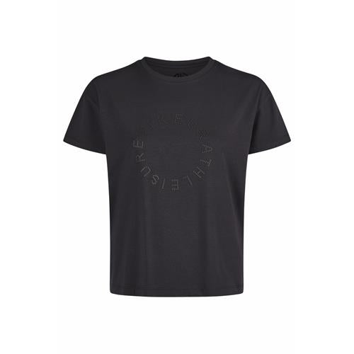 Koszulka treningowa damska Pikeur Oversized Shirt 7216 Athleisure Black S/S 2025 - Cavalo